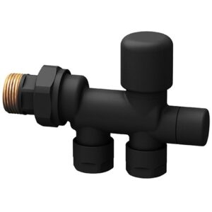 0265 34NO Valvola monotubo termostatizzabile 3/4' sonda d. 12 nero opaca FAR