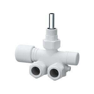 0286 BO Valvola mono-bitubo dx sq 1/2'' sonda d.10 finitura bianco opaca FAR