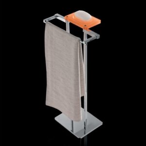 0874-C-AR Piantana bidet cromata e plexiglass arancio TL BATH - immagine 1