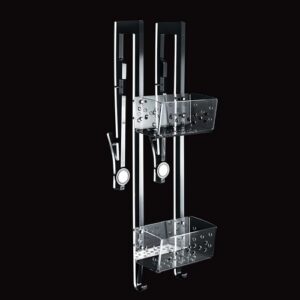 2112-C-TR Portaoggetti 2 piani con gancio e magnete FOR.BOX TL BATH - immagine 1