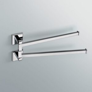 3019-C Porta salviette doppio orientabile cromato STAR TL BATH - immagine 1