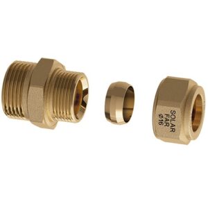 5871 122 Niplex maschio 1'' a tenuta metallica per tubo rame d. 22 FAR - immagine 1