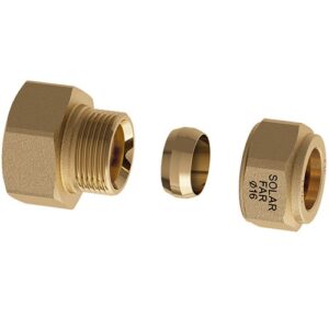 5873 122 Niplex femmina 1'' a tenuta metallica per tubo rame d. 22 FAR - immagine 1