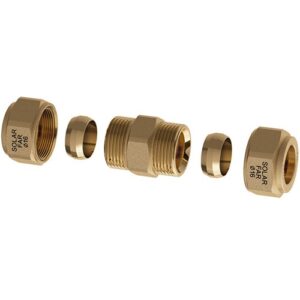 5875 1216 Niplex doppio a tenuta metallica per tubo rame d. 16 FAR - immagine 1