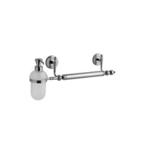6648V-C Porta salviette e dispenser cromato accessori in vetro. TL BATH - immagine 1