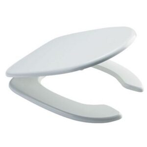 B41DEO03 Copriwater Legno Bianco Con Apertura Frontale S.Ergonomica PONTE GIULIO - immagine 1