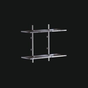 C452-C Scaffale due piani cromato CIAK TL BATH - immagine 1