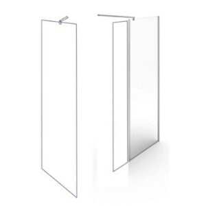 C53FWS03 Walk In Pannello Principale 600Mm H. 2000Mm Sp.8Mm PONTE GIULIO