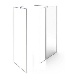 C53FWS05 Walk In Pannello Principale 800Mm H. 2000Mm Sp.8Mm PONTE GIULIO