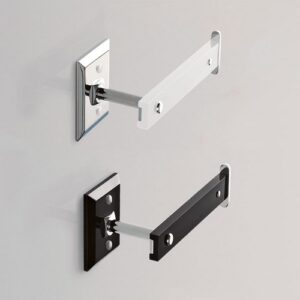 G205-C-BC Portarotolo cromato in plexiglass bianco GRIP TL BATH - immagine 1