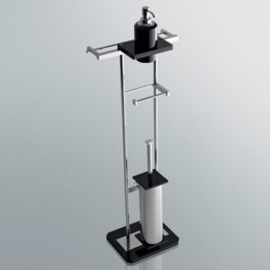 G275-C-RS Piantana wc-bidet base cromata GRIP TL BATH - immagine 1
