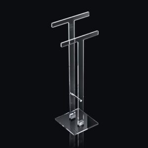 J077-C Piantana lavabo in plexiglass cromata SIMPLE TL BATH - immagine 1