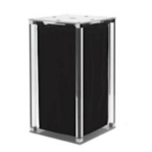 K171CSJRS Cesto portabiancheria quadrato senza ruote cromato TL BATH - immagine 1