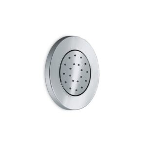 182.21.018 Soffione tondo da parete in ABS ad un flusso direzionabile da incasso cromo NEWFORM