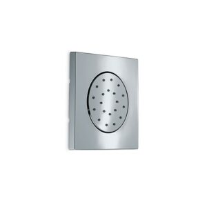 183.21.018 Soffione quadro da parete in ABS ad un flusso direzionabile da incasso cromo NEWFORM