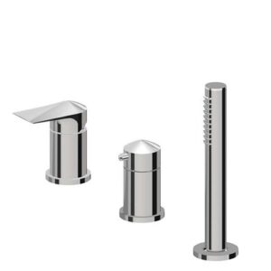 72281C.21.018 Gruppo bordo vasca con deviatore e doccetta in ottone cromo NEWFORM