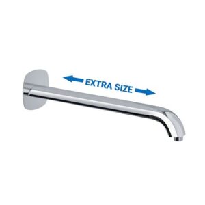 BD6054403CR Braccio doccia in ottone cromato 1/2"M 60x15x360 tondo cromo SPHERA