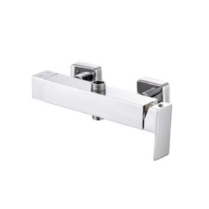 57Q70234A0CR Colonna doccia in acciaio rettangolare regolabile con soffione calais e doccetta quadra cromo SPHERA - immagine 4