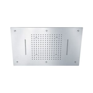 SD4956643CR Soffione Sky in accaio a soffitto 600x400mm 3 funzioni SPHERA