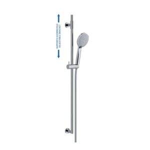SL0VS9103CR Saliscendi Evolution 90cm con scorrevole e supporto regolabile con doccia Agata SPHERA