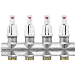 830.06.00 Collettore compatto 4 vie con flussometri RBM - immagine 1