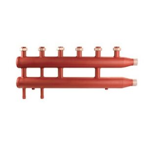 C02D01GR Collettore complanare diacol 2 zone con girelli 1"1/4 interasse 125mm COMPARATO