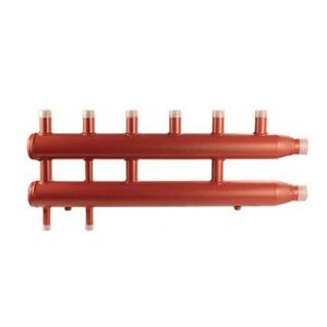 C02D34 Collettore complanare diacol 2 zone attacchi 3/4" filettato maschio interasse 125mm COMPARATO