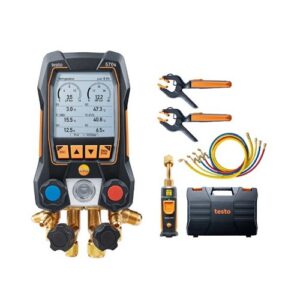 0564 5703 Manifold digitale smart con sonde termometriche a pinza e per il vuoto wireless e 4 tubi di riempimento TESTO - immagine 1