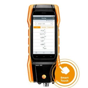 0633 3002 75 Analizzatore di combustione O2, CO fino a 8.000 ppm e NO/Nox TESTO
