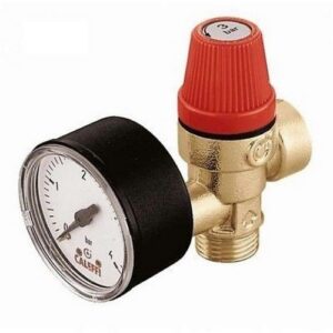 314430 314430 Valvola di sicurezza ordinaria 1/2"  manometro CALEFFI - immagine 1