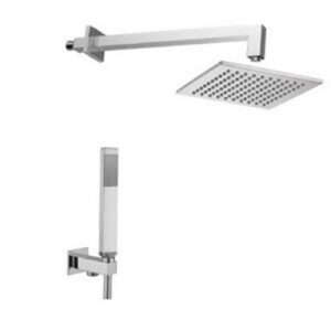 ZKIT075CRAG Kit doccia Quadro: soffione+braccio+set incasso PAFFONI