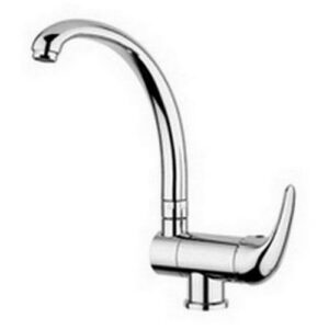 ND189CR Rubinetto miscelatore lavello canna reclinabile NETTUNO DUE PAFFONI - immagine 1