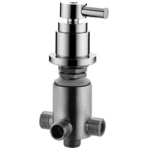 ZDEV082CR   Deviatore Minimal per bordo vasca con 2 entrate - 2 uscite   PAFFONI - immagine 1