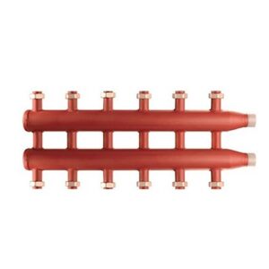 C31D34GR Collettore contrapposto diacol 3+1 zone con girelli 1" interasse 125mm COMPARATO