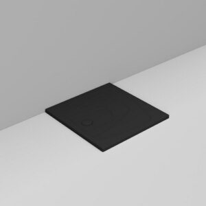 D114781 Piatto Doccia 90X90 Scarico Sx Nero Opaco Oltre  DOLOMITE
