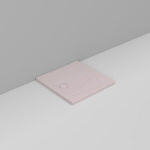 D114865 Piatto Doccia 80X80 Scarico Sx Rosa Oltre  DOLOMITE