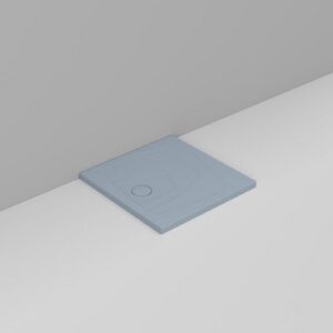 D114871 Piatto Doccia 80X80 Scarico Sx Azzurro Avio Oltre  DOLOMITE