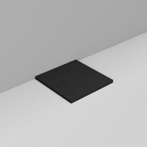 D114881 Piatto Doccia 80X80 Scarico Sx Nero Opaco Oltre  DOLOMITE