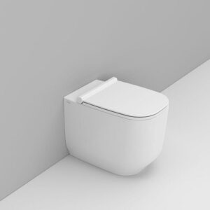 D503141 Vaso Appoggio Filo Parete 36X56 Bianco Opaco Alba  DOLOMITE