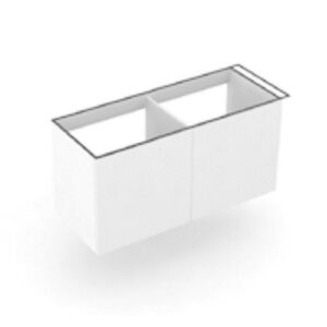 MRS12481NGM Mobile bagno per lavabo vasca a dx con portasciugamani 126x48xh62 Regolo GRIGIO MATT COLAVENE - immagine 1