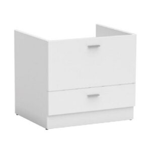 MTC7550BM Mobile bagno a terra 2 cassetti 75x50xh73 Volant BIANCO TALCO COLAVENE - immagine 1