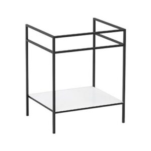 QSV6050PM Struttura portalavello Quadrello con piano in legno 60x50xh73 Volant PIOMBO MATT COLAVENE - immagine 1