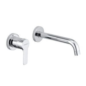 R1021CR Miscelatore Monocomando Lavabo A Parete Senza Piastra Cromato Base  DOLOMITE