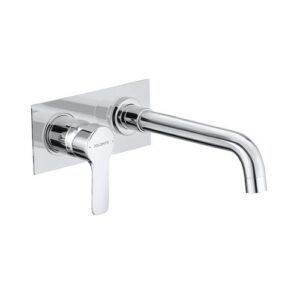 R1022CR Miscelatore Monocomando Lavabo A Parete Con Piastra Cromato Base  DOLOMITE