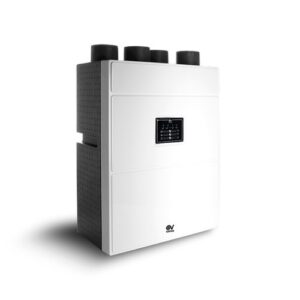 10930 
Unità centralizzata VMC con recuperatore di calore ad altissimo rendimento, installazione pavimento o parete, involucro in PPE con pannello frontale estetico in resina plastica VORT HR 300 NETI  VORTICE