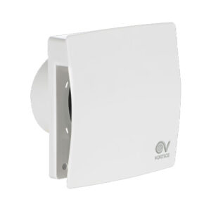 10961 Aspiratore elicocentrifugo Ø 125 mm con cuscinetti a sfere e valvola di non ritorno, Timer e sensore umidità incorporati MEX 120/5" LL 1S T HCS VORTICE