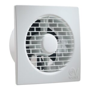 11149 Aspiratore elicoidale con minima sporgenza a parete Punto Filo Ø 120 mm con cuscinetti a sfere e sensore umidità MF 120/5" T HCS LL VORTICE