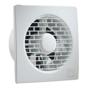 11176 Aspiratore elicoidale con minima sporgenza a parete Punto Filo Ø 150 mm con cuscinetti a sfere e sensore umidità MF 150/6" T HCS LL VORTICE