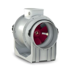 17197 Aspiratore elicocentrifugo in tecnopolimero resistente al fuoco per installazione in-line Ø 250 mm. Timer integrato LINEO 250 Q T VORTICE