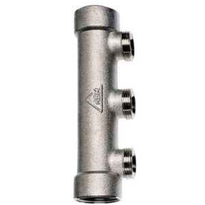 199.07.30 Collettore monoblock semplice FF 1"1/4 x3/4" 6 vie RBM